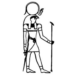 Раскраска: Египетская мифология (Боги и богини) #111291 - Бесплатные раскраски для печати