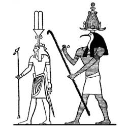 Раскраска: Египетская мифология (Боги и богини) #111294 - Бесплатные раскраски для печати