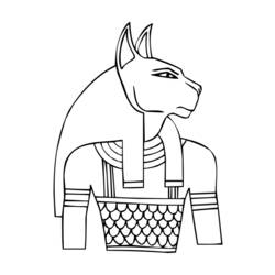 Раскраска: Египетская мифология (Боги и богини) #111300 - Раскраски для печати