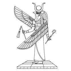 Раскраска: Египетская мифология (Боги и богини) #111304 - Раскраски для печати