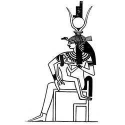 Раскраска: Египетская мифология (Боги и богини) #111314 - Бесплатные раскраски для печати