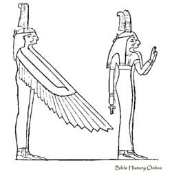 Раскраска: Египетская мифология (Боги и богини) #111319 - Бесплатные раскраски для печати