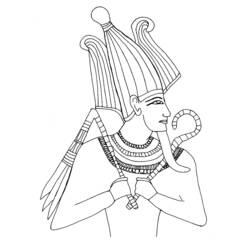 Раскраска: Египетская мифология (Боги и богини) #111325 - Раскраски для печати