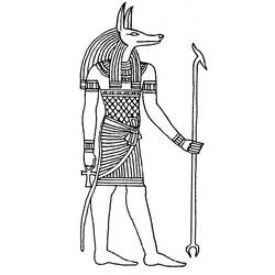 Раскраска: Египетская мифология (Боги и богини) #111329 - Раскраски для печати