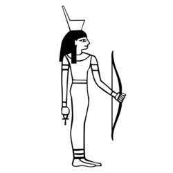 Раскраска: Египетская мифология (Боги и богини) #111330 - Бесплатные раскраски для печати