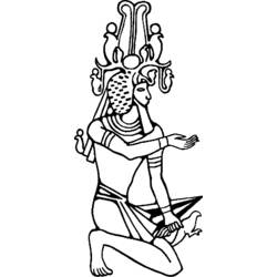 Раскраска: Египетская мифология (Боги и богини) #111332 - Бесплатные раскраски для печати