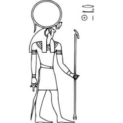 Раскраска: Египетская мифология (Боги и богини) #111336 - Бесплатные раскраски для печати