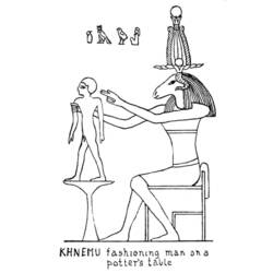 Раскраска: Египетская мифология (Боги и богини) #111355 - Бесплатные раскраски для печати