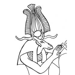Раскраска: Египетская мифология (Боги и богини) #111373 - Бесплатные раскраски для печати