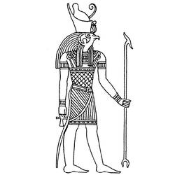 Раскраска: Египетская мифология (Боги и богини) #111375 - Бесплатные раскраски для печати