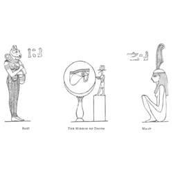 Раскраска: Египетская мифология (Боги и богини) #111398 - Бесплатные раскраски для печати