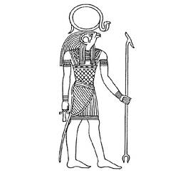 Раскраска: Египетская мифология (Боги и богини) #111400 - Бесплатные раскраски для печати