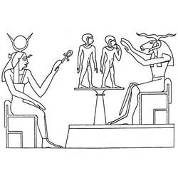 Раскраска: Египетская мифология (Боги и богини) #111403 - Бесплатные раскраски для печати