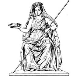Раскраска: Греческая мифология (Боги и богини) #109614 - Бесплатные раскраски для печати