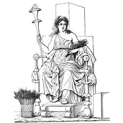 Раскраска: Греческая мифология (Боги и богини) #109665 - Бесплатные раскраски для печати