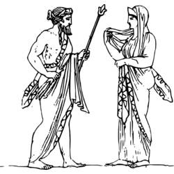 Раскраска: Греческая мифология (Боги и богини) #109737 - Бесплатные раскраски для печати