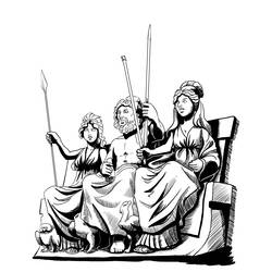 Раскраска: Греческая мифология (Боги и богини) #109808 - Бесплатные раскраски для печати