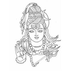 Раскраска: Индуистская мифология (Боги и богини) #109217 - Раскраски для печати