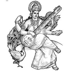 Раскраска: Индуистская мифология (Боги и богини) #109220 - Бесплатные раскраски для печати