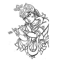 Раскраска: Индуистская мифология (Боги и богини) #109257 - Раскраски для печати