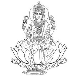 Раскраска: Индуистская мифология (Боги и богини) #109269 - Раскраски для печати