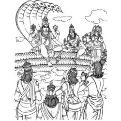 Раскраска: Индуистская мифология (Боги и богини) #109280 - Бесплатные раскраски для печати