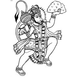 Раскраска: Индуистская мифология (Боги и богини) #109281 - Раскраски для печати