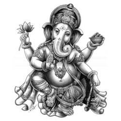 Раскраска: Индуистская мифология (Боги и богини) #109282 - Бесплатные раскраски для печати