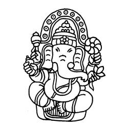 Раскраска: Индуистская мифология (Боги и богини) #109316 - Раскраски для печати