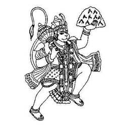 Раскраска: Индуистская мифология (Боги и богини) #109321 - Бесплатные раскраски для печати