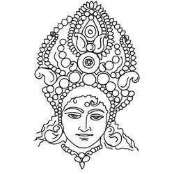 Раскраска: Индуистская мифология (Боги и богини) #109325 - Раскраски для печати