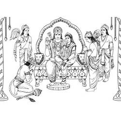 Раскраска: Индуистская мифология (Боги и богини) #109327 - Бесплатные раскраски для печати