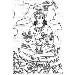 Раскраска: Индуистская мифология (Боги и богини) #109336 - Бесплатные раскраски для печати