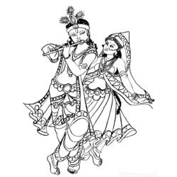 Раскраска: Индуистская мифология (Боги и богини) #109337 - Раскраски для печати