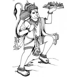 Раскраска: Индуистская мифология (Боги и богини) #109353 - Раскраски для печати
