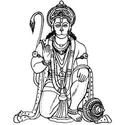 Раскраска: Индуистская мифология (Боги и богини) #109355 - Раскраски для печати