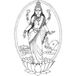 Раскраска: Индуистская мифология (Боги и богини) #109359 - Раскраски для печати