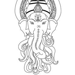 Раскраска: Индуистская мифология (Боги и богини) #109368 - Раскраски для печати