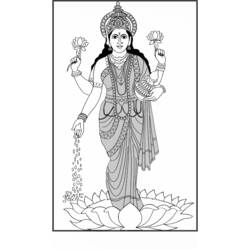 Раскраска: Индуистская мифология (Боги и богини) #109373 - Бесплатные раскраски для печати