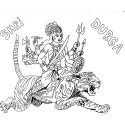 Раскраска: Индуистская мифология (Боги и богини) #109414 - Бесплатные раскраски для печати