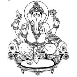 Раскраска: Индуистская мифология (Боги и богини) #109427 - Бесплатные раскраски для печати