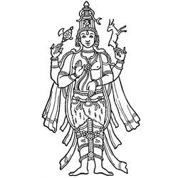 Раскраска: Индуистская мифология (Боги и богини) #109444 - Бесплатные раскраски для печати