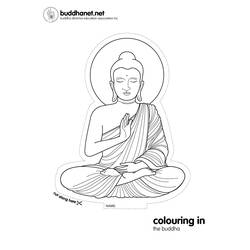 Раскраска: Мифология индуизма: Будда (Боги и богини) #89532 - Раскраски для печати