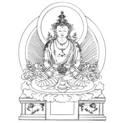 Раскраска: Мифология индуизма: Будда (Боги и богини) #89533 - Раскраски для печати