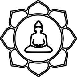 Раскраска: Мифология индуизма: Будда (Боги и богини) #89545 - Раскраски для печати