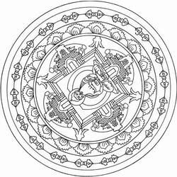 Раскраска: Мифология индуизма: Будда (Боги и богини) #89567 - Раскраски для печати