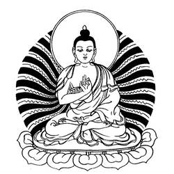Раскраска: Мифология индуизма: Будда (Боги и богини) #89576 - Раскраски для печати