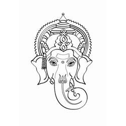 Раскраска: Индуистская мифология: Ганеш (Боги и богини) #96920 - Раскраски для печати