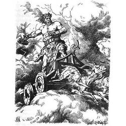 Раскраска: Скандинавская мифология (Боги и богини) #110418 - Бесплатные раскраски для печати