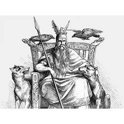 Раскраска: Скандинавская мифология (Боги и богини) #110422 - Раскраски для печати